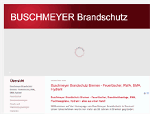 Tablet Screenshot of buschmeyer-brandschutz.de